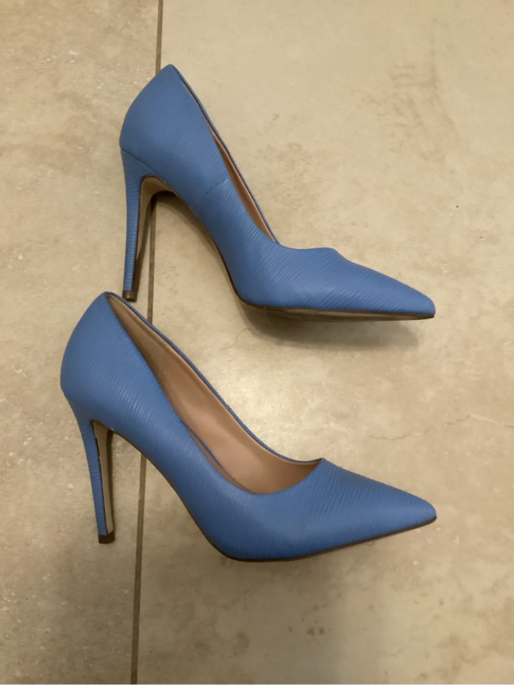 Call It Spring Blue Heels - Picture 2 of 6